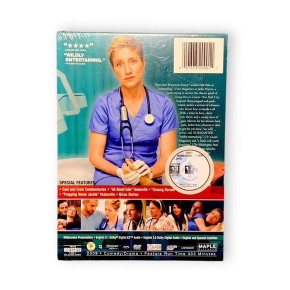 🍃2/$20🍃Nurse Jackie: The Complete First Season - DVD -SEALED - Picture 2 of 3